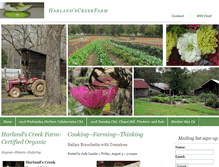 Tablet Screenshot of harlands-creek-farm.com